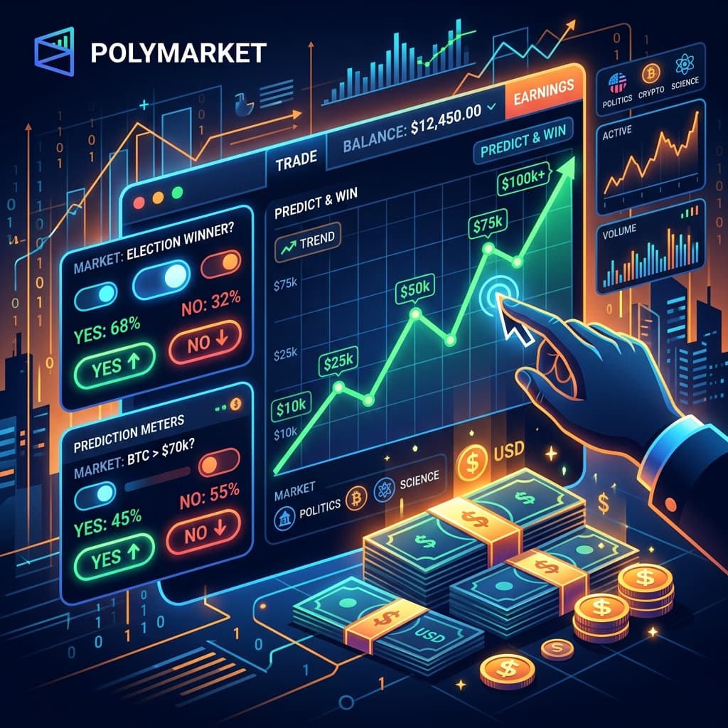 How to earn money from Polymarket? Earning Strategies in English (2026)